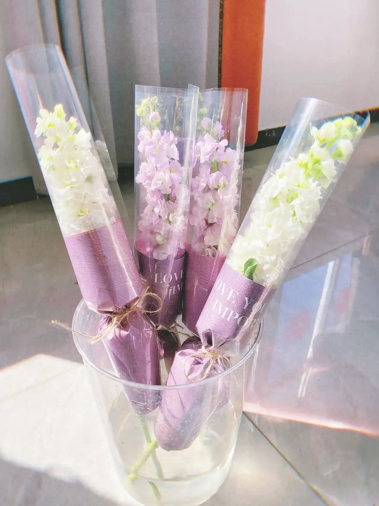 见花如面|紫罗兰单支小花束